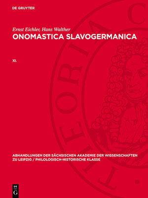 cover image of Ernst Eichler; Hans Walther